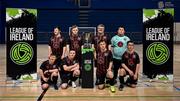 11 May 2025; The Bohemians team before the LOI Cairdeas Cup Festival at the National Indoor Arena on the Sport Ireland Campus in Dublin. Photo by Stephen McCarthy/Sportsfile