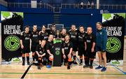 11 May 2025; The Cork City team before the LOI Cairdeas Cup Festival at the National Indoor Arena on the Sport Ireland Campus in Dublin. Photo by Stephen McCarthy/Sportsfile