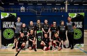 11 May 2025; The Dundalk team and coaches before the LOI Cairdeas Cup Festival at the National Indoor Arena on the Sport Ireland Campus in Dublin. Photo by Stephen McCarthy/Sportsfile