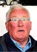 11 May 2025; Eight time senior All-Ireland medal winner Pat Spillane watches the closing stages of the Táilteann Cup match between Sligo and Tipperary at Kilcoyne Memorial Park in Tubbercurry, Sligo. Photo by Ray McManus/Sportsfile