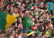 11 May 2025; A Meath supporter during the Leinster GAA Football Senior Championship final match between Louth and Meath at Croke Park in Dublin. Photo by Piaras Ó Mídheach/Sportsfile