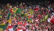 11 May 2025; Supporters before the Leinster GAA Football Senior Championship final match between Louth and Meath at Croke Park in Dublin. Photo by Piaras Ó Mídheach/Sportsfile
