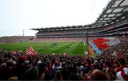 11 May 2025; A general view of the parade before the Leinster GAA Football Senior Championship final match between Louth and Meath at Croke Park in Dublin. Photo by Ramsey Cardy/Sportsfile