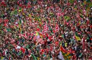 11 May 2025; Supporters during the Leinster GAA Football Senior Championship final match between Louth and Meath at Croke Park in Dublin. Photo by Ramsey Cardy/Sportsfile