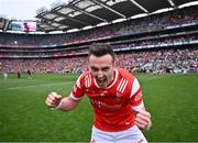 11 May 2025; Tommy Durnin of Louth celebrates after his side's victory in the Leinster GAA Football Senior Championship final match between Louth and Meath at Croke Park in Dublin. Photo by Piaras Ó Mídheach/Sportsfile