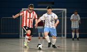 11 May 2025; Action from the LOI Cairdeas Cup Festival match between Waterford and Derry City at the National Indoor Arena on the Sport Ireland Campus in Dublin. Photo by Stephen McCarthy/Sportsfile
