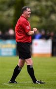 11 May 2025; Referee Sean Hurson during the Táilteann Cup match between Sligo and Tipperary at Kilcoyne Memorial Park in Tubbercurry, Sligo. Photo by Ray McManus/Sportsfile