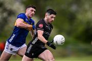 11 May 2025; Nathan Mullen of Sligo races clear of Kieran Costello of Tipperary during the Táilteann Cup match between Sligo and Tipperary at Kilcoyne Memorial Park in Tubbercurry, Sligo. Photo by Ray McManus/Sportsfile