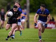 11 May 2025; Nathan Mullen of Sligo races clear of Kieran Costello of Tipperary during the Táilteann Cup match between Sligo and Tipperary at Kilcoyne Memorial Park in Tubbercurry, Sligo. Photo by Ray McManus/Sportsfile