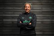 15 May 2025; Head coach Carla Ward poses for a portrait before a Republic of Ireland women's media conference at FAI Headquarters in Abbotstown, Dublin. Photo by Stephen McCarthy/Sportsfile