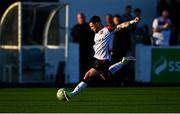 9 May 2025; Leo Gaxha of Dundalk during the SSE Airtricity Men's First Division match between Dundalk and Bray Wanderers at Oriel Park in Dundalk, Louth. Photo by Tyler Miller/Sportsfile