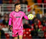 9 May 2025; Derry City goalkeeper Brian Maher during the SSE Airtricity Men's Premier Division match between Cork City and Derry City at Turner's Cross in Cork. Photo by Michael P Ryan/Sportsfile