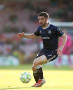 9 May 2025; Michael Duffy of Derry City during the SSE Airtricity Men's Premier Division match between Cork City and Derry City at Turner's Cross in Cork. Photo by Michael P Ryan/Sportsfile