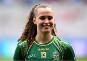11 May 2025; Emma Duggan of Meath before the TG4 Leinster LGFA Senior Football Championship final match between Dublin and Meath at Croke Park in Dublin. Photo by Piaras Ó Mídheach/Sportsfile