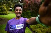 12 May 2025; Pictured is Hiko Tonosa Haso at the Irish Life Dublin Marathon Media Day. The 2025 race takes place on Sunday, 26th October. Photo by Ramsey Cardy/Sportsfile