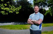 15 May 2025; New Leinster Rugby women's head coach Ben Martin is interviewed by Leinster TV at Leinster Rugby HQ in Dublin. Photo by Brendan Moran/Sportsfile