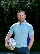 15 May 2025; New Leinster Rugby women's head coach Ben Martin is interviewed by Leinster TV at Leinster Rugby HQ in Dublin. Photo by Brendan Moran/Sportsfile