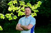 15 May 2025; New Leinster Rugby women's head coach Ben Martin is interviewed by Leinster TV at Leinster Rugby HQ in Dublin. Photo by Brendan Moran/Sportsfile