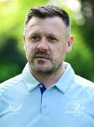 15 May 2025; New Leinster Rugby women's head coach Ben Martin is interviewed by Leinster TV at Leinster Rugby HQ in Dublin. Photo by Brendan Moran/Sportsfile
