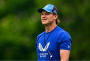 12 May 2025; Leinster assistant coach Tyler Bleyendaal during the Leinster Rugby Squad Training at UCD in Dublin. Photo by Tyler Miller/Sportsfile