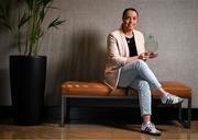 12 May 2025; Kerry star Danielle O’Leary is pictured with The Croke Park Hotel/LGFA Player of the Month award for April 2025, at The Croke Park Hotel in Jones Road, Dublin. Danielle scored 1-5 in a Player of the Match performance against Armagh in the Lidl National League Division 1 Final at Croke Park on Saturday April 12. Photo by Stephen McCarthy/Sportsfile