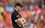 10 May 2025; Armagh manager Kieran McGeeney before the Ulster GAA Football Senior Championship final match between Armagh and Donegal at St Tiernach's Park in Clones, Monaghan. Photo by Ramsey Cardy/Sportsfile