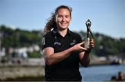 13 May 2025; PwC GPA Player of the Month for April in ladies’ football, Síofra O’Shea of Kerry, with her award outside the PwC offices in Cork. Photo by David Fitzgerald/Sportsfile