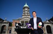 13 May 2025; The National Football League (NFL) today announced the schedule for the 2025 International Games that will be played across Europe in Dublin, Ireland, London, U.K., Berlin, Germany and Madrid, Spain — as part of the league’s long-term commitment to global expansion, driving year-round engagement in international markets. Pictured at Dublin Castle marking the announcement of the 2025 international schedule is Henry Hodgson, General Manager NFL UK and Ireland. The announcement confirmed the Pittsburgh Steelers will be taking on the Minnesota Vikings on September 28th at Croke Park. Photo by Brendan Moran/Sportsfile