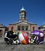 13 May 2025; The National Football League (NFL) today announced the schedule for the 2025 International Games that will be played across Europe in Dublin, Ireland, London, U.K., Berlin, Germany and Madrid, Spain — as part of the league’s long-term commitment to global expansion, driving year-round engagement in international markets. The announcement confirmed the Pittsburgh Steelers will be taking on the Minnesota Vikings on September 28th at Croke Park. Photo by Brendan Moran/Sportsfile
