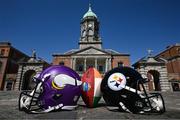 13 May 2025; The National Football League (NFL) today announced the schedule for the 2025 International Games that will be played across Europe in Dublin, Ireland, London, U.K., Berlin, Germany and Madrid, Spain — as part of the league’s long-term commitment to global expansion, driving year-round engagement in international markets. The announcement confirmed the Pittsburgh Steelers will be taking on the Minnesota Vikings on September 28th at Croke Park. Photo by Brendan Moran/Sportsfile