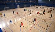 11 May 2025; A general view of the action durnig the LOI Cairdeas Cup Festival at the National Indoor Arena on the Sport Ireland Campus in Dublin. Photo by Stephen McCarthy/Sportsfile