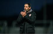 5 May 2025; Derry City manager Tiernan Lynch after the SSE Airtricity Men's Premier Division match between Derry City and St Patrick's Athletic at The Ryan McBride Brandywell Stadium in Derry. Photo by Stephen McCarthy/Sportsfile
