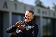 14 May 2025; Republic of Ireland head coach Heimir Hallgrimsson speaks to the media during a Republic of Ireland squad announcement at the FAI Headquarters in Dublin. Photo by Ben McShane/Sportsfile