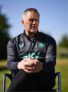14 May 2025; Republic of Ireland head coach Heimir Hallgrimsson speaks to the media during a Republic of Ireland squad announcement at the FAI Headquarters in Dublin. Photo by Ben McShane/Sportsfile