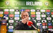14 May 2025; Republic of Ireland head coach Heimir Hallgrimsson during a Republic of Ireland squad announcement at the FAI Headquarters in Dublin. Photo by Ben McShane/Sportsfile