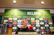 14 May 2025; Republic of Ireland head coach Heimir Hallgrimsson during a Republic of Ireland squad announcement at the FAI Headquarters in Dublin. Photo by Ben McShane/Sportsfile