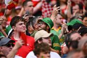11 May 2025; Supporters before the Leinster GAA Football Senior Championship final match between Louth and Meath at Croke Park in Dublin. Photo by Piaras Ó Mídheach/Sportsfile