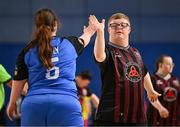 11 May 2025; Action from the LOI Cairdeas Cup Festival match between Bohemians and Finn Harps at the National Indoor Arena on the Sport Ireland Campus in Dublin. Photo by Stephen McCarthy/Sportsfile