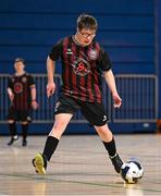 11 May 2025; Fergus Cosgrove of Bohemians during the LOI Cairdeas Cup Festival match between Bohemians and Finn Harps at the National Indoor Arena on the Sport Ireland Campus in Dublin. Photo by Stephen McCarthy/Sportsfile