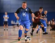 11 May 2025; Hughie Sweeney of Finn Harps during the LOI Cairdeas Cup Festival match between Bohemians and Finn Harps at the National Indoor Arena on the Sport Ireland Campus in Dublin. Photo by Stephen McCarthy/Sportsfile
