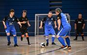 11 May 2025; Daniel McGilloway of Finn Harps during the LOI Cairdeas Cup Festival match between Cork City and Finn Harps at the National Indoor Arena on the Sport Ireland Campus in Dublin. Photo by Stephen McCarthy/Sportsfile