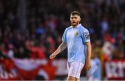 9 May 2025; Aidan Keena of St Patrick's Athletic during the SSE Airtricity Men's Premier Division match between Shelbourne and St Patrick's Athletic at Tolka Park in Dublin. Photo by Stephen McCarthy/Sportsfile