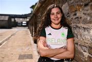 14 May 2025; Water Polo player Erin Riordan stands for a portrait during an Olympic Federation of Ireland media briefing at Olympic House on the Sport Ireland Campus in Dublin. Photo by Ben McShane/Sportsfile