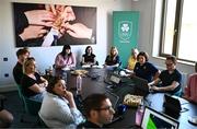 14 May 2025; A general view of an Olympic Federation of Ireland media briefing at Olympic House on the Sport Ireland Campus in Dublin. Photo by Ben McShane/Sportsfile