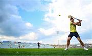 14 May 2025; James Hegarty of Clare warms-up before the oneills.com Munster GAA Hurling U20 Championship final match between Tipperary and Clare at TUS Gaelic Grounds in Limerick. Photo by Tyler Miller/Sportsfile