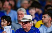 14 May 2025; A Tipperary supporter during the oneills.com Munster GAA Hurling U20 Championship final match between Tipperary and Clare at TUS Gaelic Grounds in Limerick. Photo by Tyler Miller/Sportsfile