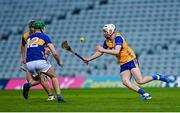 14 May 2025; Eoin McMahon of Clare in action against David Costigan of Tipperary during the oneills.com Munster GAA Hurling U20 Championship final match between Tipperary and Clare at TUS Gaelic Grounds in Limerick. Photo by Tyler Miller/Sportsfile