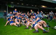 14 May 2025; The Tipperary team celebrate with the cup after the oneills.com Munster GAA Hurling U20 Championship final match between Tipperary and Clare at TUS Gaelic Grounds in Limerick. Photo by Tyler Miller/Sportsfile