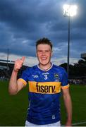 14 May 2025; Aaron O'Halloran of Tipperary celebrates after the oneills.com Munster GAA Hurling U20 Championship final match between Tipperary and Clare at TUS Gaelic Grounds in Limerick. Photo by John Sheridan/Sportsfile