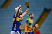 14 May 2025; Cathal English of Tipperary celebrates at the final whistle during the oneills.com Munster GAA Hurling U20 Championship final match between Tipperary and Clare at TUS Gaelic Grounds in Limerick. Photo by Tyler Miller/Sportsfile